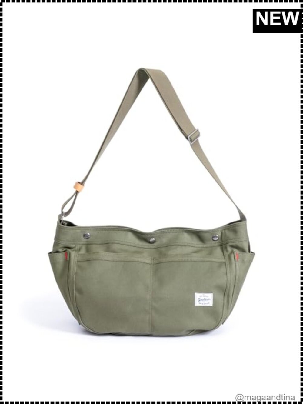 GOOTIUM Crescent Canvas Crossbody Bag Hobo Messenger Shoulder Bag